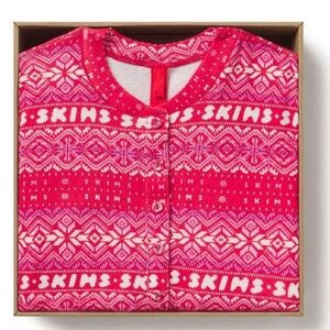 SKIMS plush Pointelle button-up pajama shirt NWT